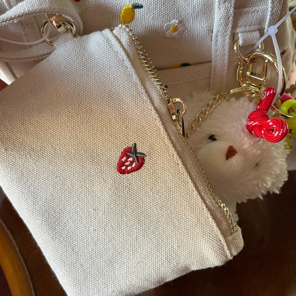 NWT new release viral Madden Girl Mini Tote bag - strawberry & lemon - Picture 4 of 5